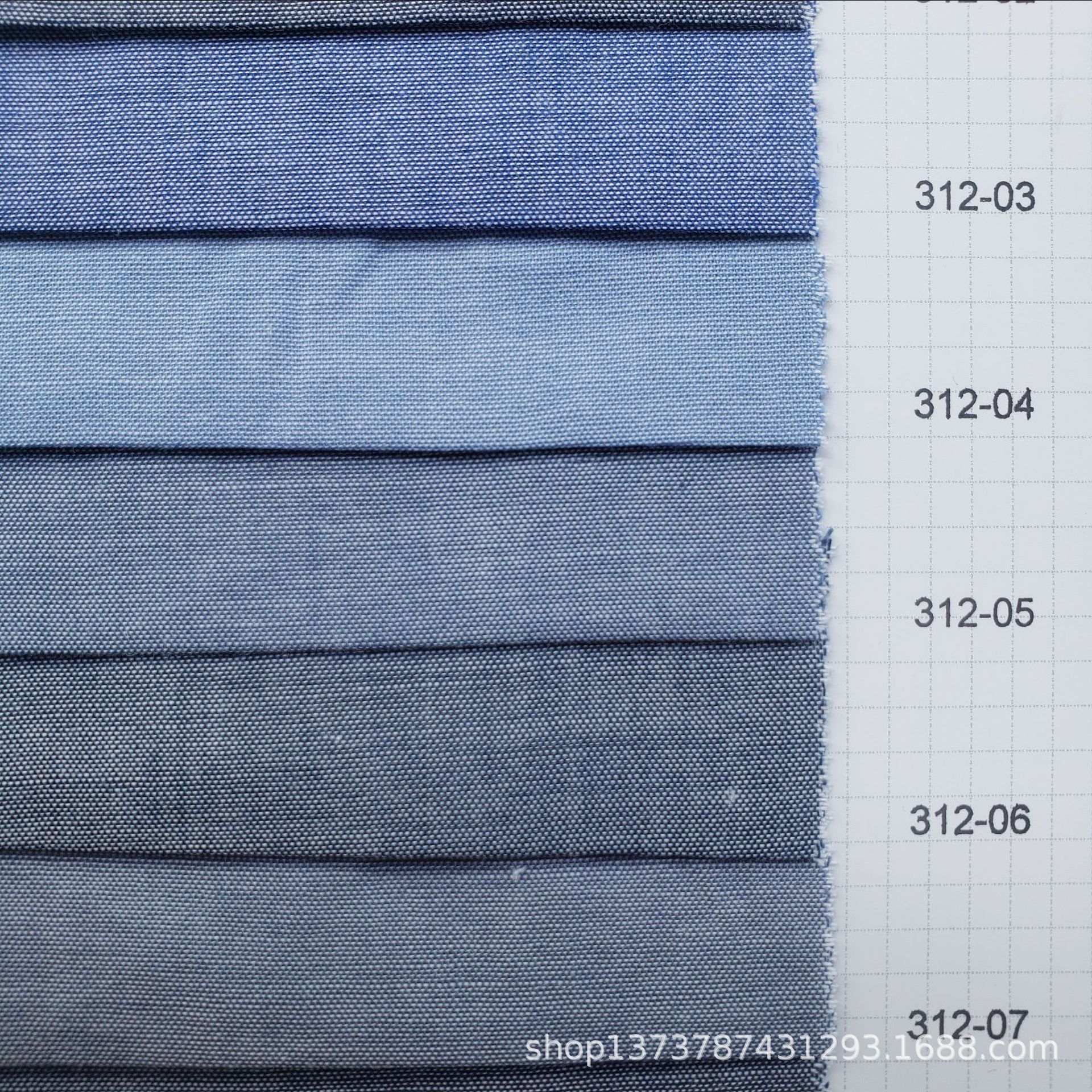 Picture of Ready Supply of 100% Cotton 32 Count Youth Cloth Imitation Denim Style Casual Spring and Summer Shirts Clothing Fabrics Wholesale