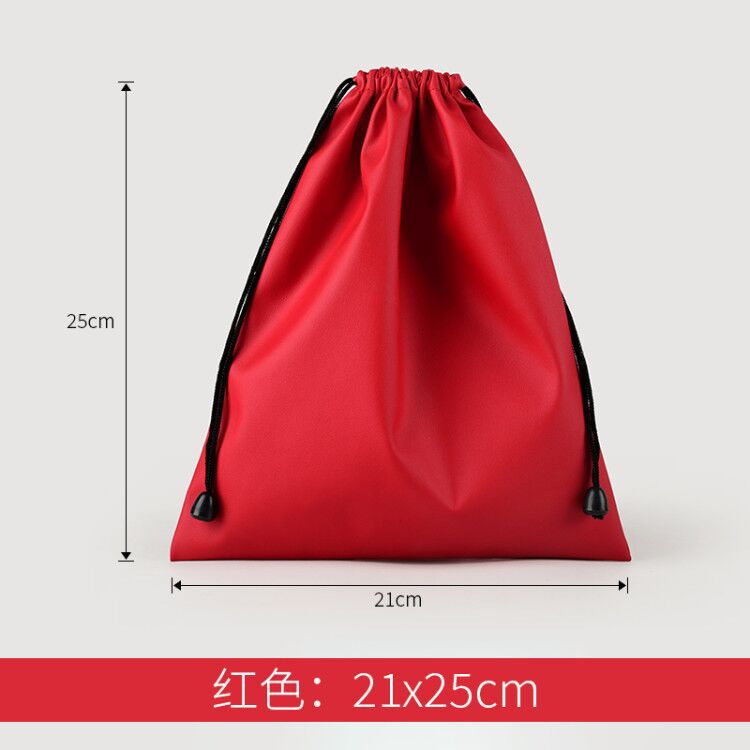 Picture of Color pu mobile power headset waterproof cloth bag mobile phone charging treasure drawstring pocket jewelry storage bag printing