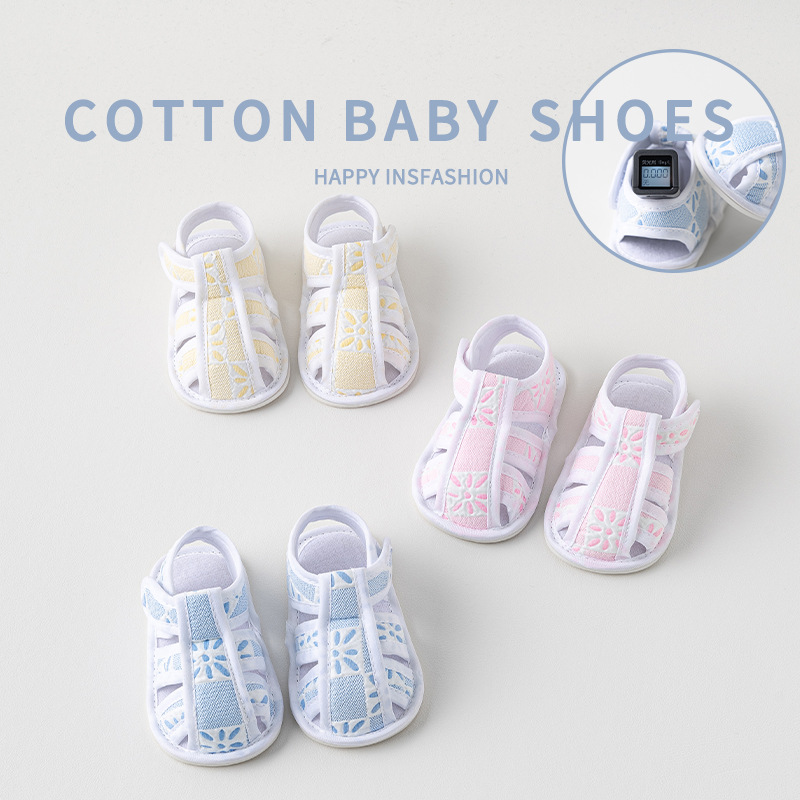Newborn Infant Baby's Pre-step Shoes Spring and Autumn Indoor Loosen Soft Bottom Non-slip Toddler Floor Shoes