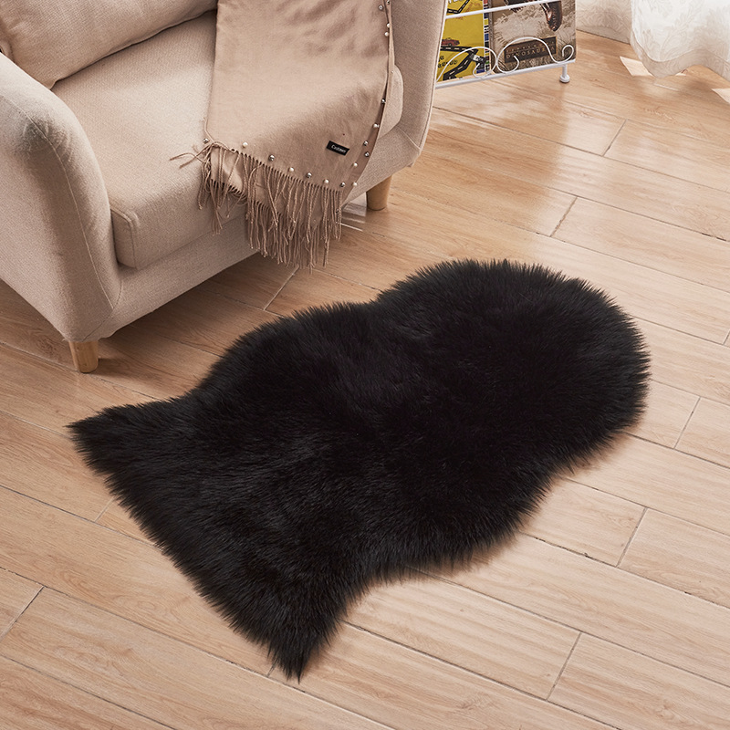 Picture of Modern Simple Machine Washable Living Room Entrance Carpet Balcony Study Bedroom Bedside Mat Machine Washable Solid Color Foot Mat