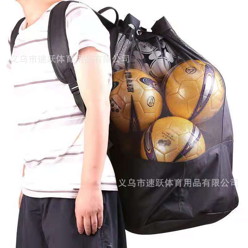 Ball Bag Training Bag Backpack Large Soccer Storage Bag Thick Basketball Net Bag Ball Bag Storage Bag