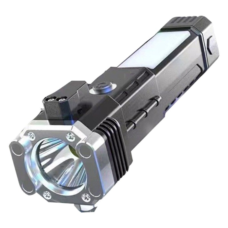 Car safety hammer car multi-functional four-in-one car window breaker escape hammer emergency strong light rechargeable flashlight