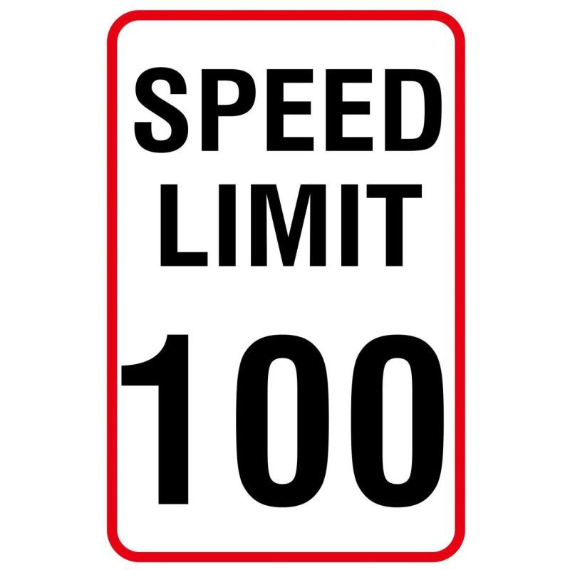 Picture of Retro No Speed Limit Sign Poster American Iron Painting Cross-Border Best-Selling Bar Cafe Wall Decoration
