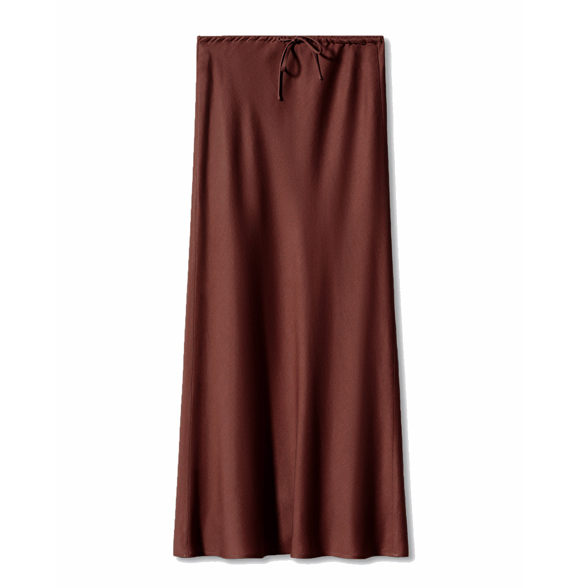 Picture of 2024 Amazon high quality satin long skirt high waist drawstring lace-up solid color skirt female cross-border women's clothing in stock