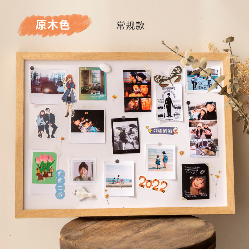 Picture of Photo printing and photo frame couple diy handmade puzzle cork board commemorative frame Polaroid picture frame for girlfriend 16