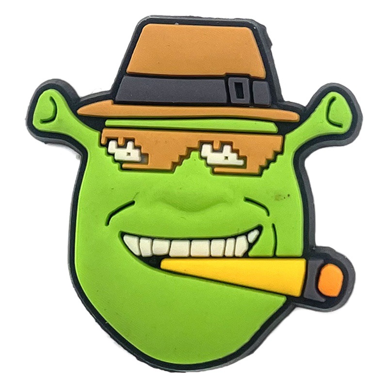 suit Animated Shrek Shoe Flower Shoe Buckle Cave Shoe Decorations Removable Croc