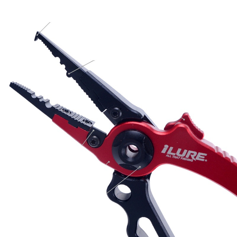 Luya tool self-locking Luya pliers wire cutting pliers bite lead pliers aluminum alloy Luya pliers cross-border wholesale