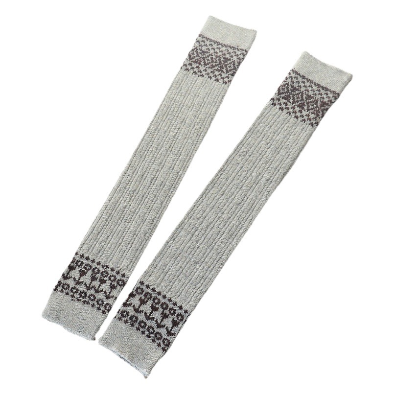 Rhomboid Twist Long Socks Over Knee High Socks Leg Socks for Women Yoga Socks Rabbit Wool Thickened Warm Knee Socks
