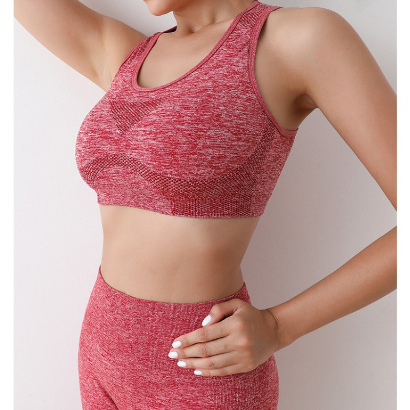 Cross-border Foreign Trade High Waist Sports Shockproof Yoga Fitness Peach Hip High Elastic Breathable Sweat-back Shorts suit