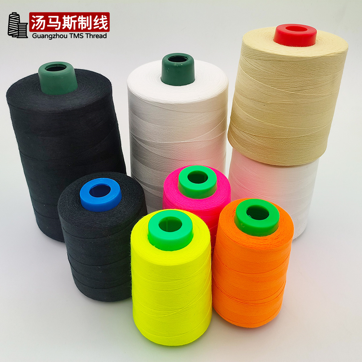 pp sewing machine thread wholesale 100% polyester fiber large roll woven sewing clothing pagoda thread 604 cotton thread 202 packing thread