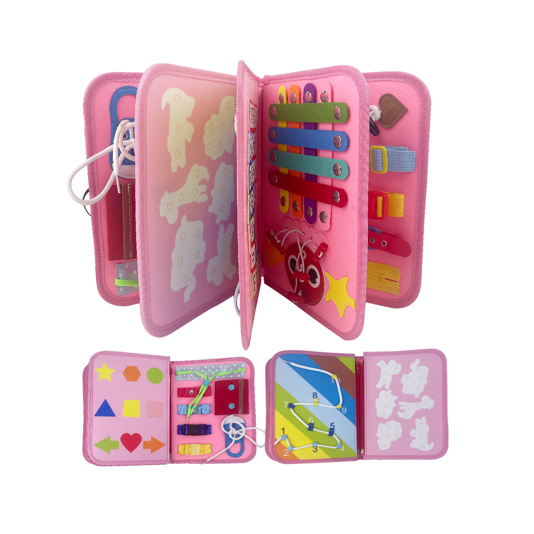 Picture of Felt Board Felt Learning Board Dressing Buckle Learning Board DIY Early Education Toy Baby Enlightenment Felt Teaching Aware