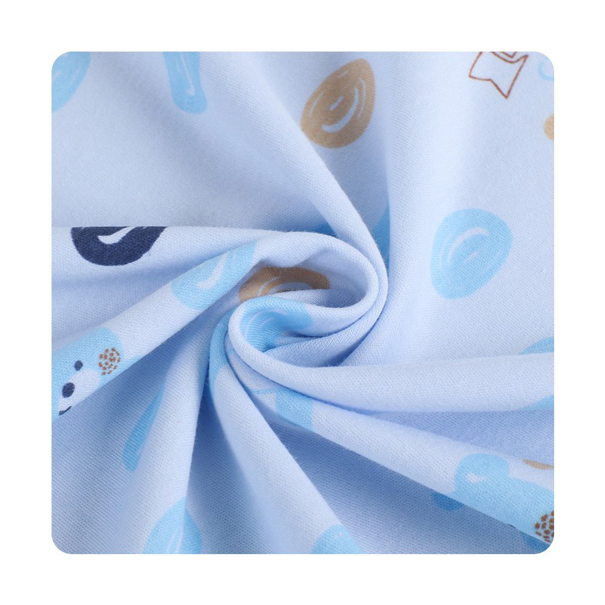 Picture of Combed Cotton Printed Cloth Cotton Wool Printed Knitted Double-sided Cloth Autumn and Winter Climbing Clothes Pajamas Baby Fabric