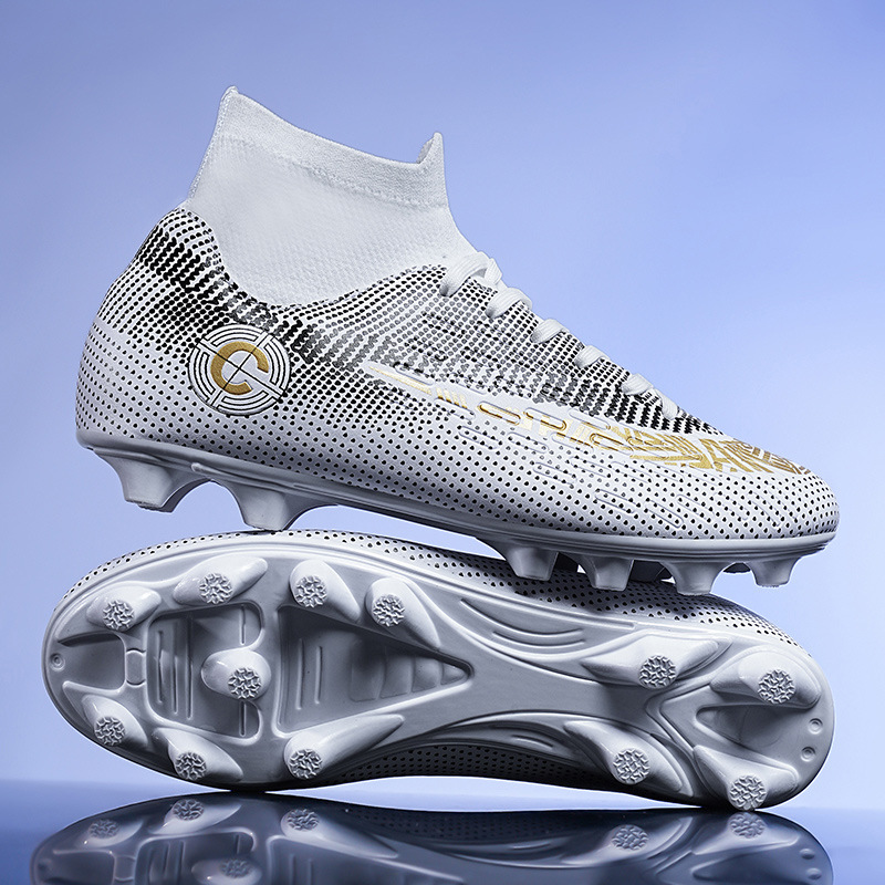Cross-border Foreign Trade Low-top Football Shoes C Standard Long Broken Nail Competition Sneakers Professional Jinjiang Youth and Children Training Shoes
