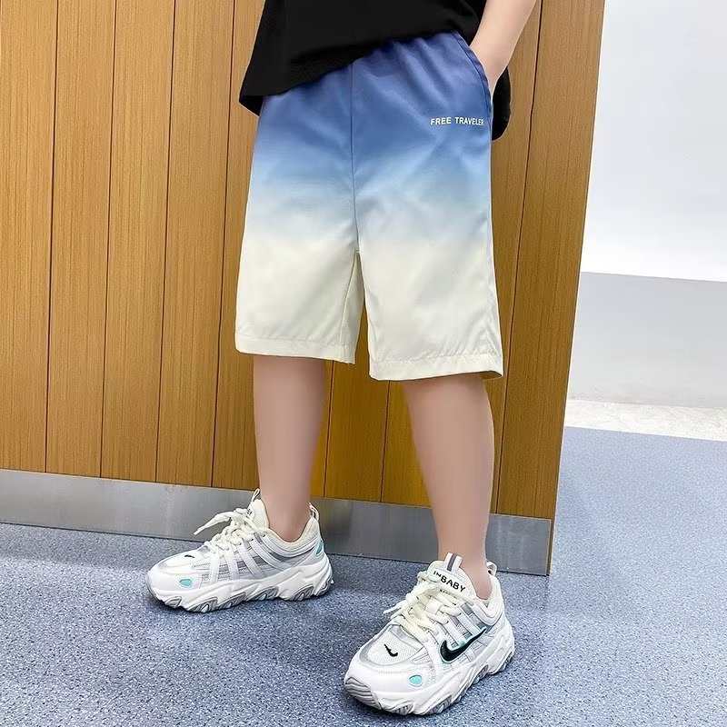 Boys' Shorts Summer Sports Middle and Big Children's Pants Five-point Pants Children's Quick-drying Fashion Casual Boys Beach Pants Trendy