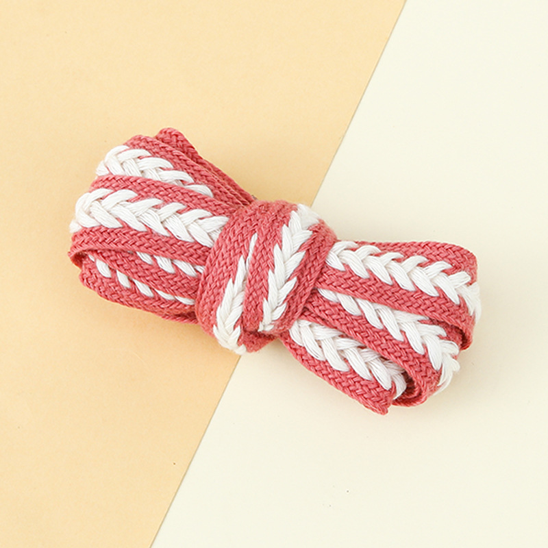 Picture of Marshmallow Two-Color Wheat Ear Shoelaces 1.5cm Casual Shoes Sneakers Twist Woven Cotton Shoelaces Ready for Cross-Border Wholesale