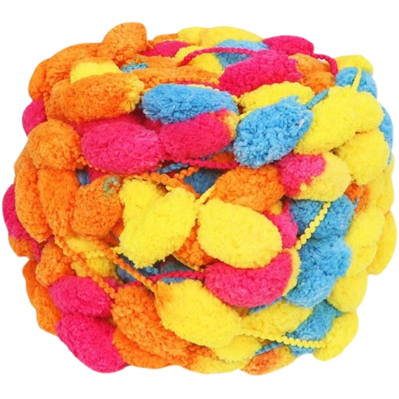 Big Ball thread cushion thread woven scarf blanket bean thread handmade diy woven Pearl coarse wool ball hook mat