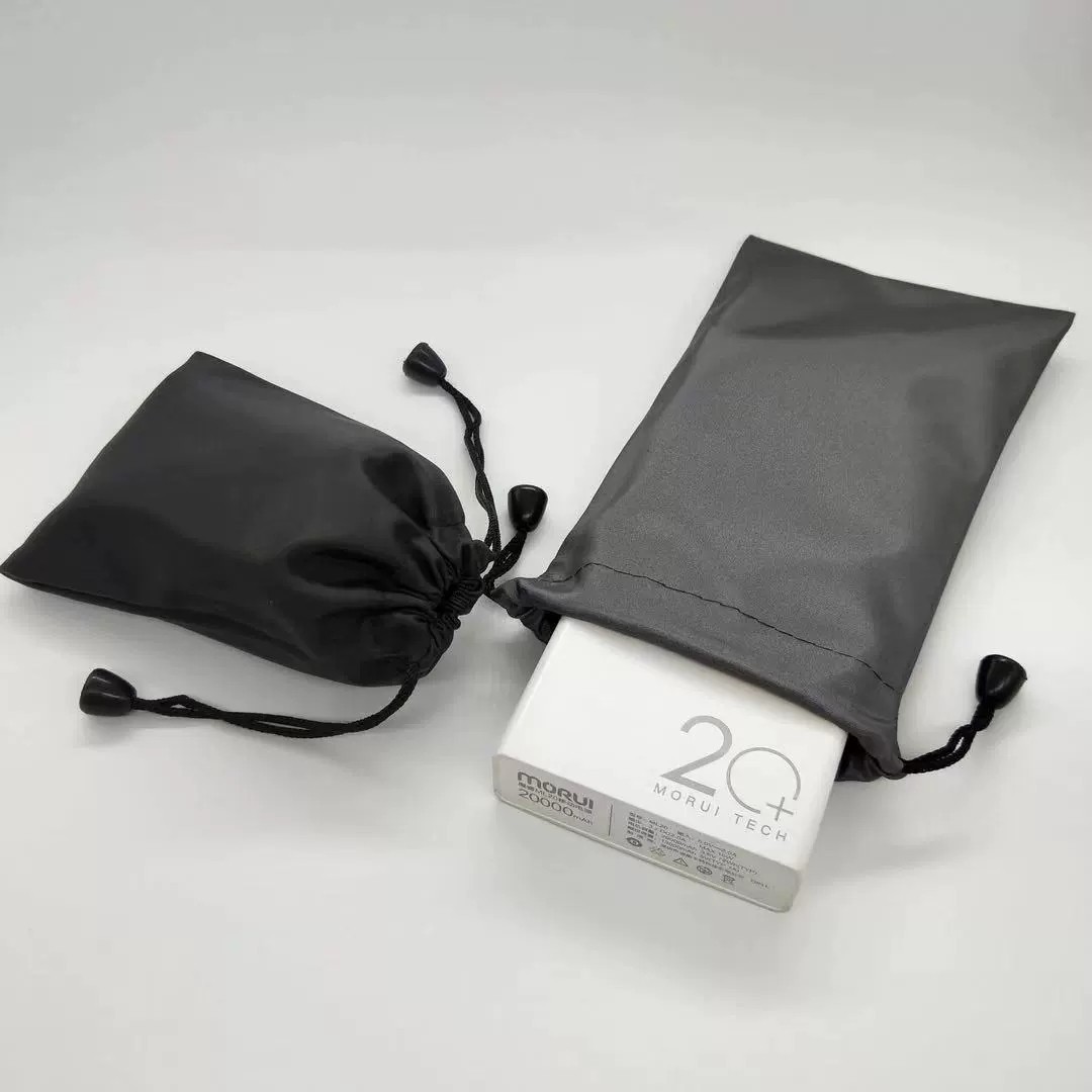 Waterproof Cloth Bag Mobile Phone Selfie Stick Drawstring Storage Bag Gray Black Packaging Bag Drawstring Velvet Drawstring Bag