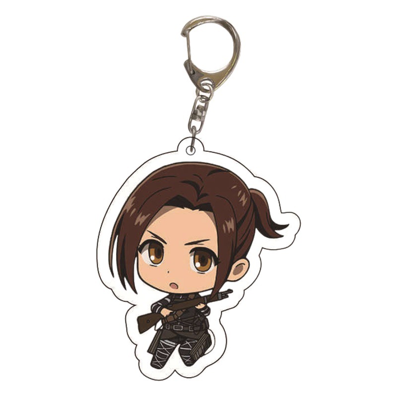 Attack on Titan Peripheral Pendant Comic Alan Will Soldier Double-Sided Acrylic Keychain School Bag Cross-Border