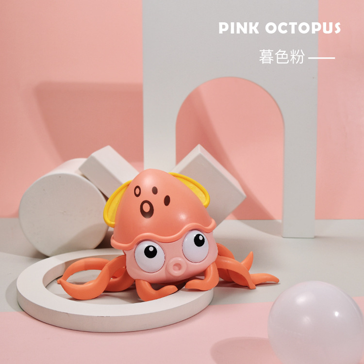 Picture of TikTok Internet Celebrity Toy Crab Children's Induction Escape Obstacle Avoidance Electric Octopus Charging Sound and Light New Strange Toy