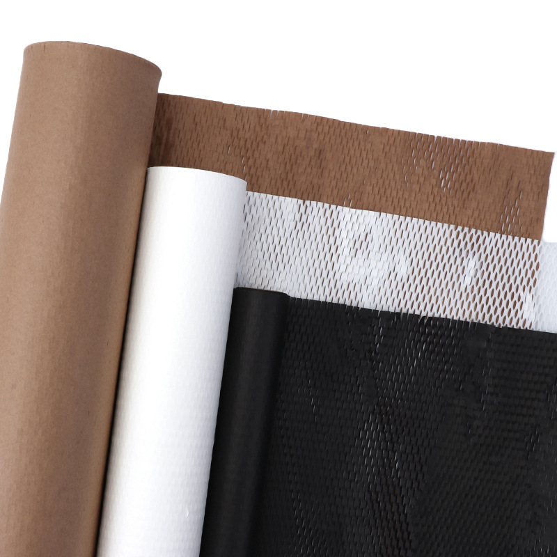 Picture of Honeycomb Paper Wrapping Paper Roll Kraft Paper Express Packaging Filling Paper Bouquet Gift Box Buffer Environmentally Friendly Honeycomb Paper
