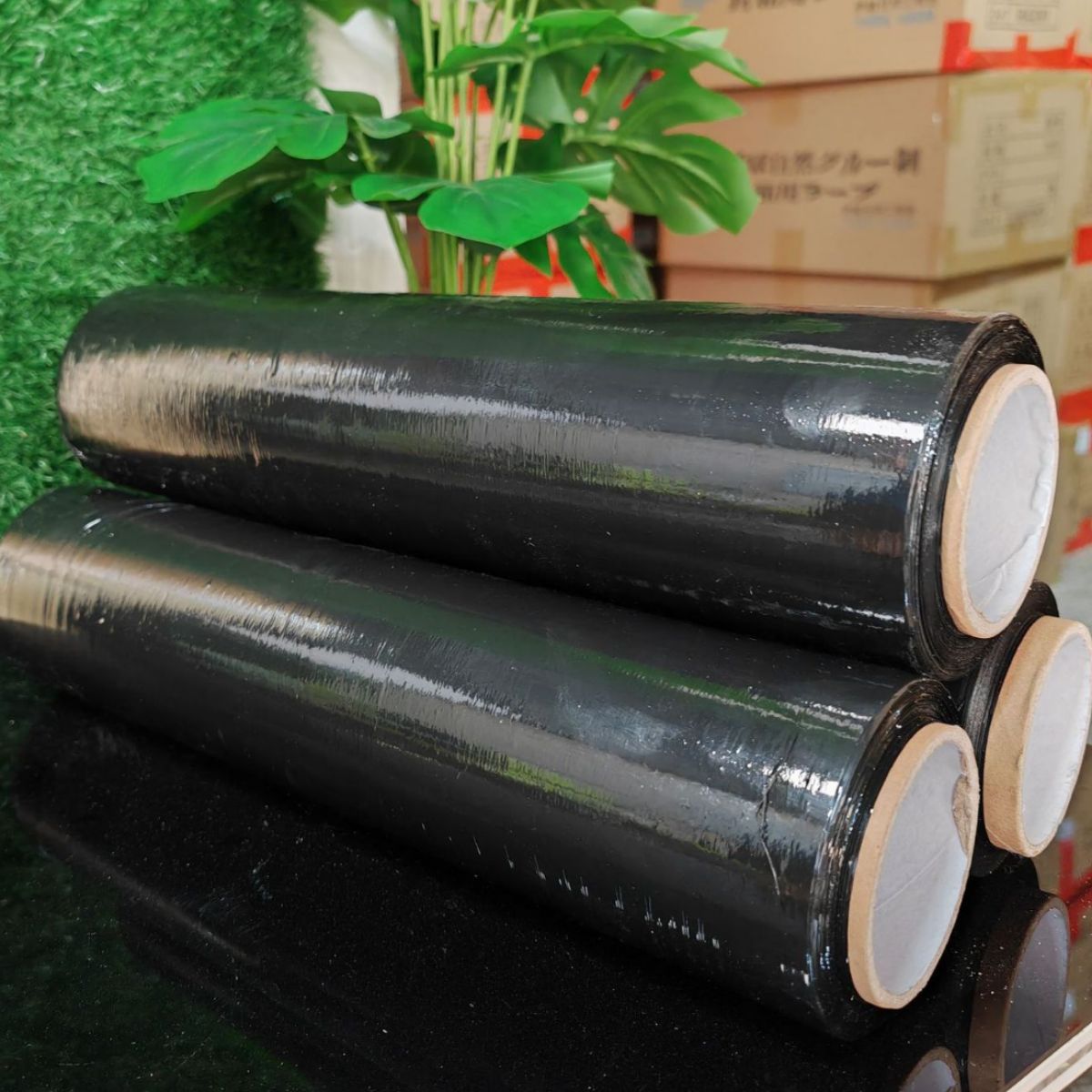 45cm Large Roll Black Plastic Pe Stretch Waterproof Packaging Film Manufacturer Wholesale Industrial Protection Stretch Wrapping Film