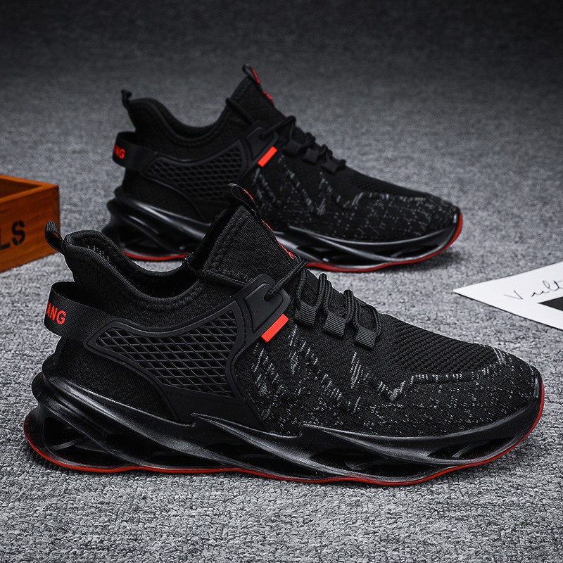 Picture of 2024 Spring and Summer New Men's Shoes Breathable Fly Knitted Lace up Running Shoes Trendy Fashion Casual Sports Shoes Cross-Border Wholesale