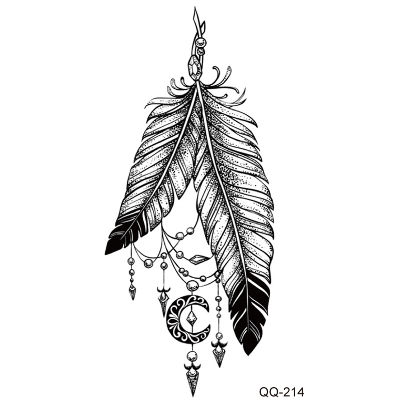 Picture of New waterproof small fresh tattoo stickers color black and white 1000 can be any combination of manufacturers wholesale