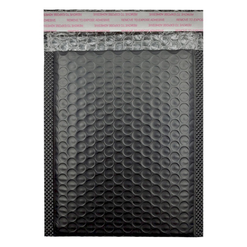 Black PE co-extruded film bubble envelope bag foam packaging express bag thickened small wholesale ziplock bag in stock