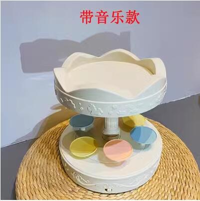 Picture of Rotary dessert birthday driver automatic rotating dessert machine rotary dessert machine cake display stand birthday party decoration