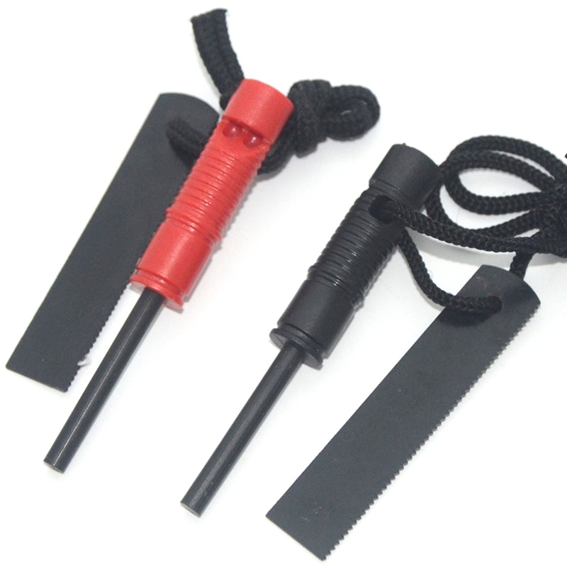 Picture of Outdoor 2-in -1 Survival Whistle Multifunctional Magnesium Stick Emergency Flint Flint Flint Flint Flint