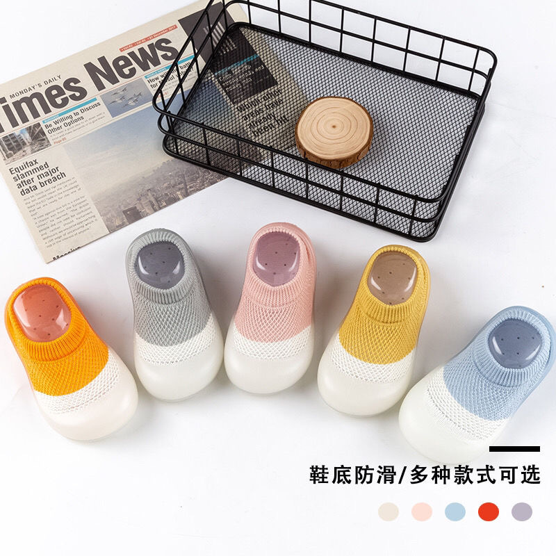 Picture of Summer New Baby Toddler Shoes Soft Sole Children's Socks Shoes Infant Floor Shoes Tile Mesh Shoes Breathable Learning to Walk