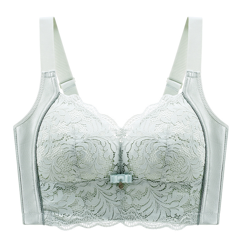 Picture of Large Chest Shown Small Underwear Women's Thin Full Cup Gather-up Auxilary Breast Correction Anti-sagging Anti-expansion plus size Bra