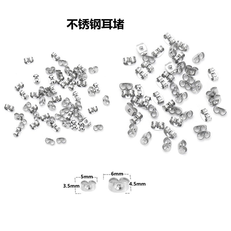 Picture of European and American Supply Stainless Steel Square Rod T-Shaped Earrings Simple Gold Earrings DIY Jewelry Accessories Wholesale