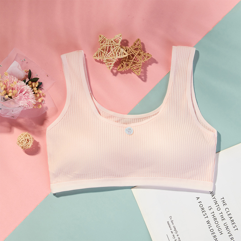 Picture of Girl's underwear development period student girl's high school student underwear pure cotton vest girl's junior high school student underwear
