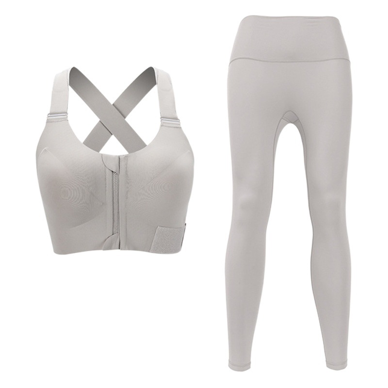 Ykk Velcro Large Size Yoga Clothing Suit for Women 2024 New Quick-Drying Classy Sports Tight Dance Fitness Clothing