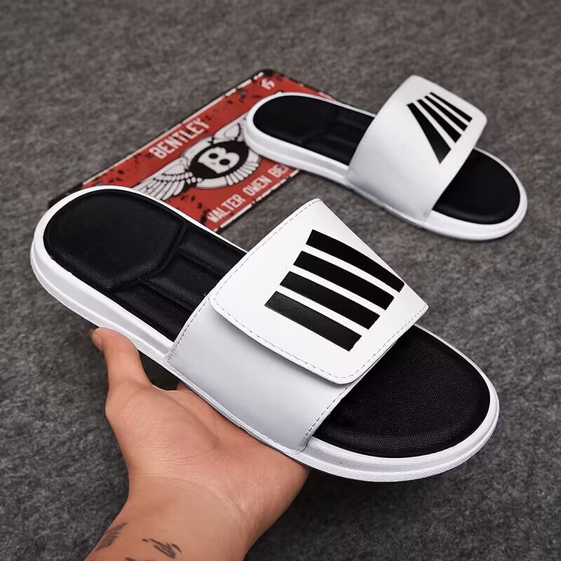Men's Slippers Fashion Summer Fashion Comfortable Slippers Thick Bottom Women's Beach Slippers Soft Bottom Couple Slippers Trendy