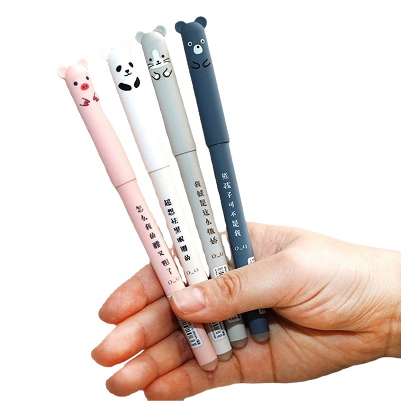 Cute Erasable Gel Pen suit Erasable Pen Refill Full Needle Easy Erasable Pen School Student Stationery