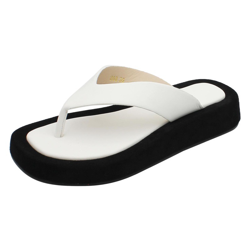 2021 New Summer Sandals for Women, Thick-Soled Flip-Flops, Women's Sandals for Outer Wear, Flats Beach Shoes Factory
