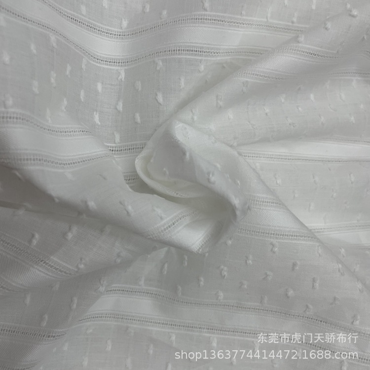 Spring and summer New woven cotton gauze jacquard cloth 101g thin ice and snow cut jacquard fabric lining material