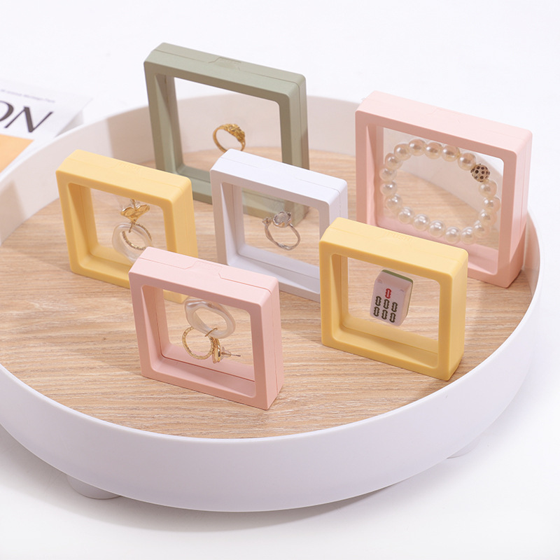 Jewelry Pe Suspended Box Jewelry Film Jewelry Packaging Box Ring Earrings Necklace Box Bracelet Suspended Frame Storage Box