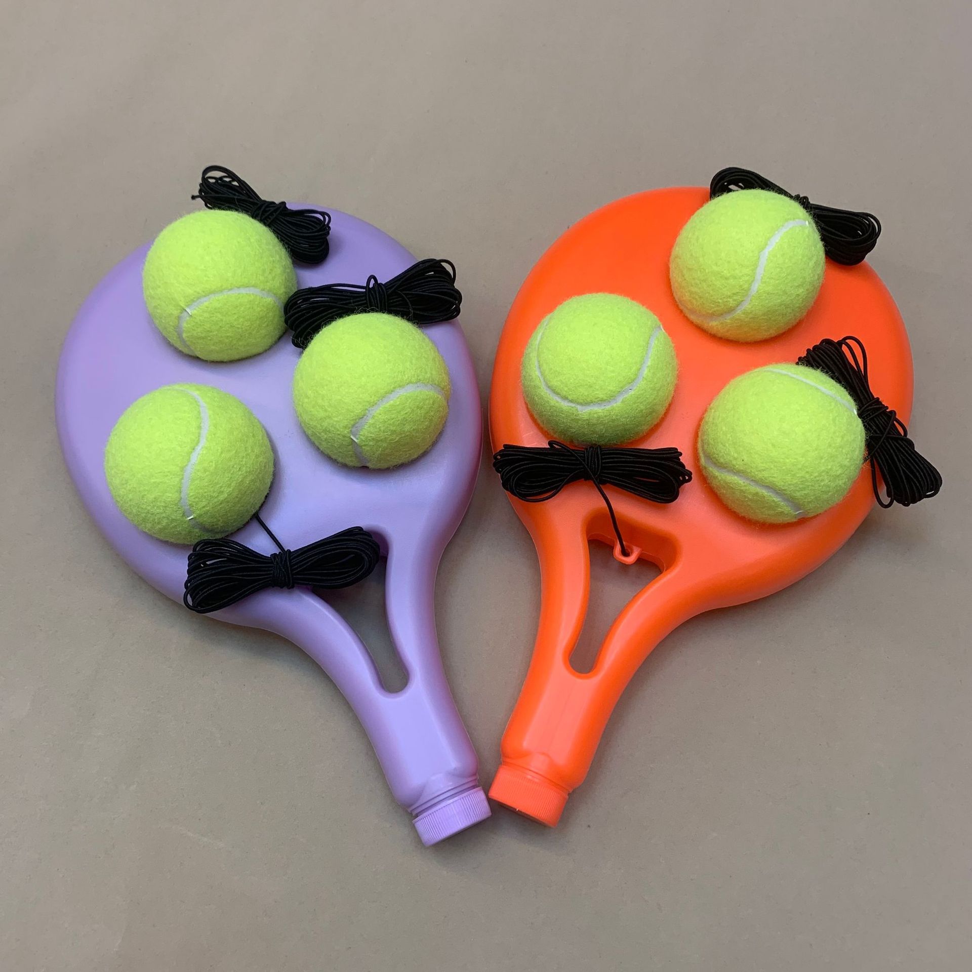 Picture of Tennis Base with rope single trainer suit tennis training supplies self-learning rebound combination tennis sparring device