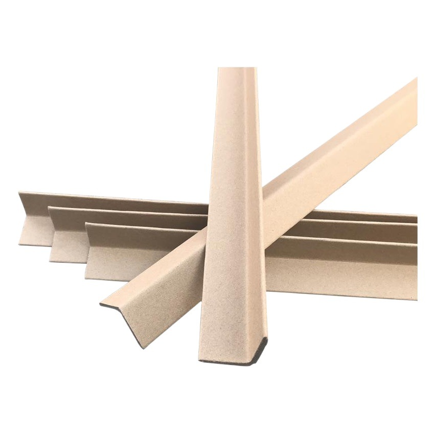 L-Shaped Thickened Furniture Corner Protector Cardboard Corner Strip Packaging Anti-Collision Triangle Edge Wrapping Paper 50*50*5 Edge Kraft Paper