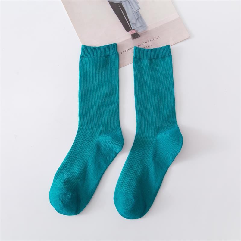 Picture of Spring and summer women's socks solid color dopamine color tube socks Zhuji pile socks ladies candy color socks cotton socks