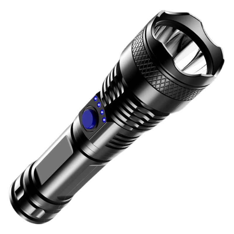 Cross-border new flashlight led strong light outdoor rechargeable super bright multifunctional household mini flashlight wholesale
