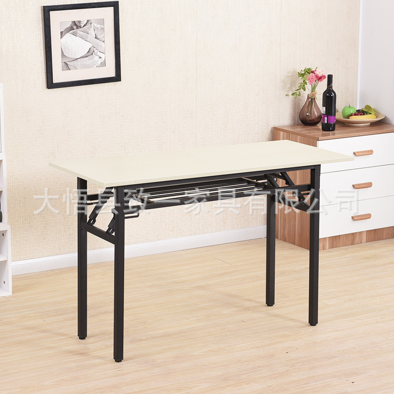 Picture of Folding Table Simple and Convenient Study Desk Office Computer Training Catering Commercial Table Stall Rectangular Table