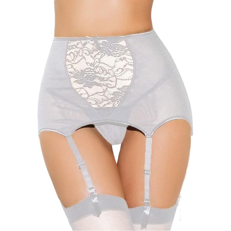 Phantom Export European and American Sexy Lingerie Sexy Lace Cut Out High Waist Garter Sexy Lingerie Set Large Size