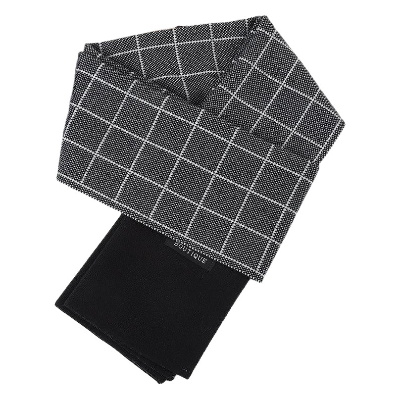 Manufacturer Wholesale 2025 Men's Wool Scarf Winter Plaid Thickeneded and Extended Neck Scarf Warm Cashmere Shawl to Prevent Cold