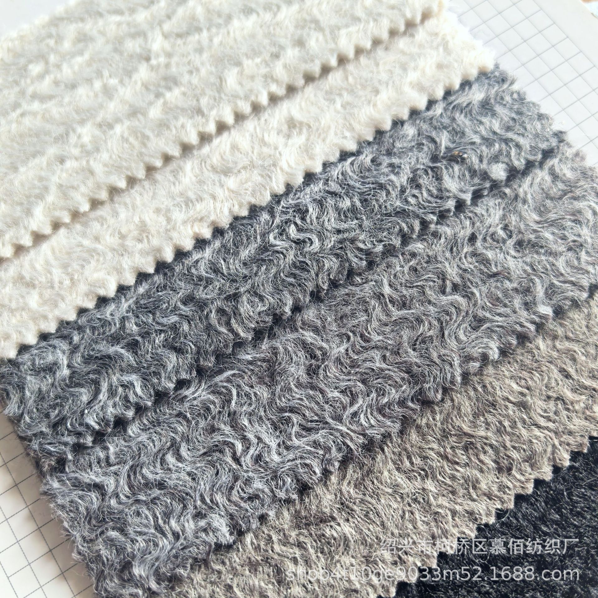 Picture of Pit wool, wavy patterns, women's clothing, children's jackets, home fur, coats, woolen fabric, fashionable fabric