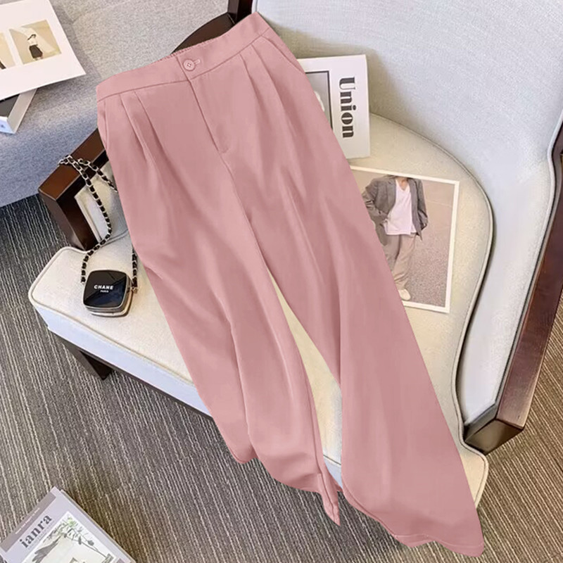 Picture of Pink Suit suit Women's 2024 Spring New Design Sense Niche Elegance Suit Wide Leg Pants Two-Piece Set