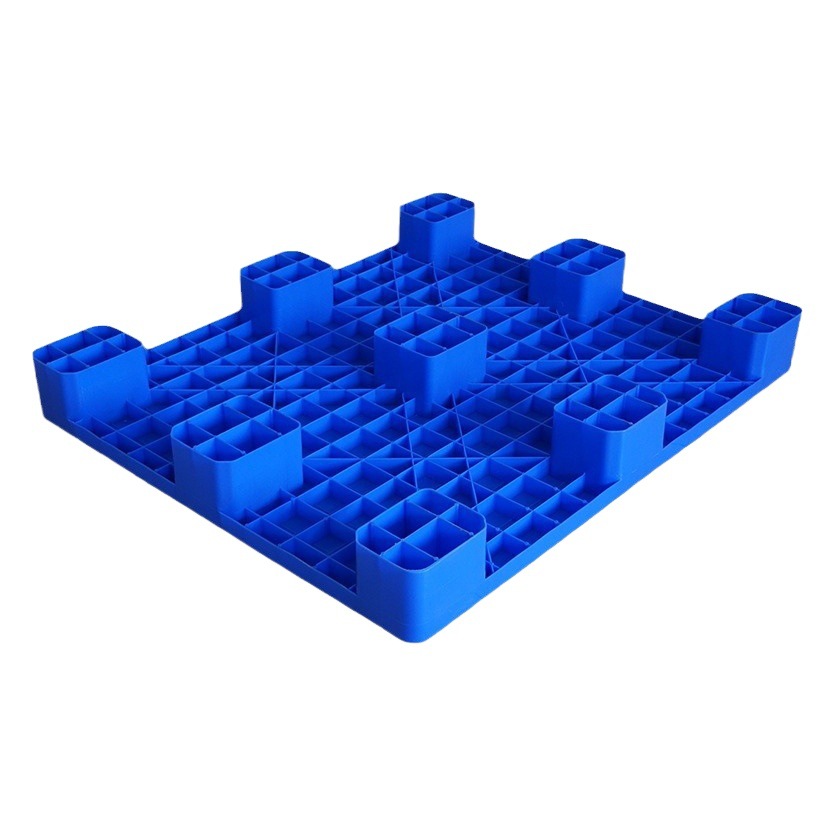Thickened nine-leg flat moisture-proof base plate new material warehouse plastic card board platform pallet warehouse turnover plastic tray